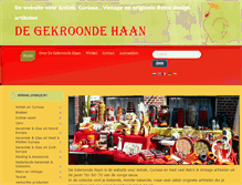 Tablet Screenshot of degekroondehaan.nl